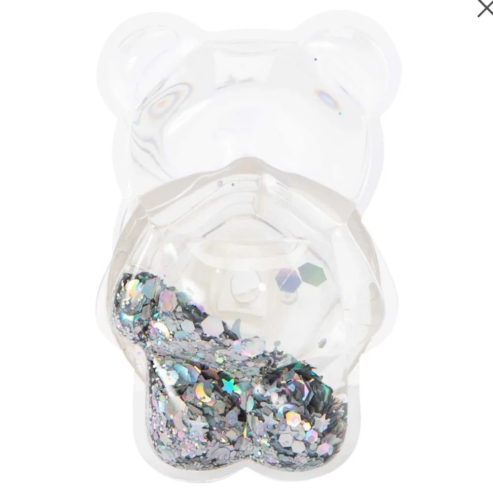 Phone Grip with Squishy Glitter Bear Design - Picture 4 of 6